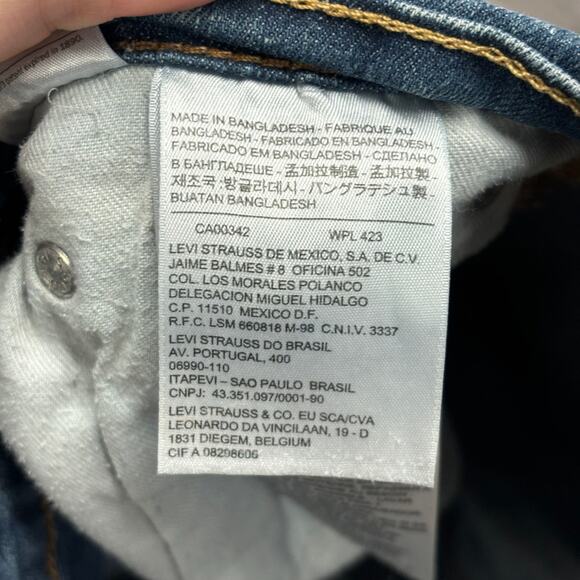 Levis 514 Mid Wash Blue Mens 32x31 Modern Fit Straight‎ Leg Denim Jeans Red Tab - Picture 5 of 14